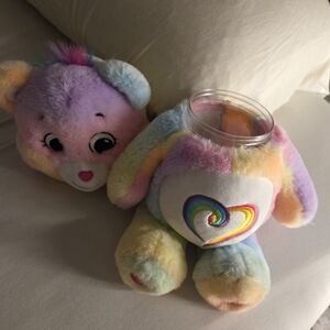 Care Bear with Heart Design Stash Money Jar Plush Bank